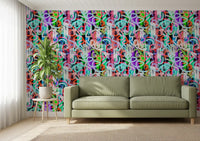 Dynamic Loops and Modern Graffiti Flair Wallpaper⁠