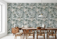 Muted Sage Botanical Bloom Wallpaper⁠