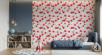 Summer Orchard Cherry Repeat Wallpaper⁠