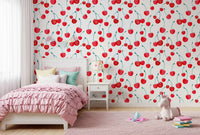 Summer Orchard Cherry Repeat Wallpaper⁠