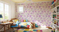 Lavender Brushstroke Floral Wallpaper⁠