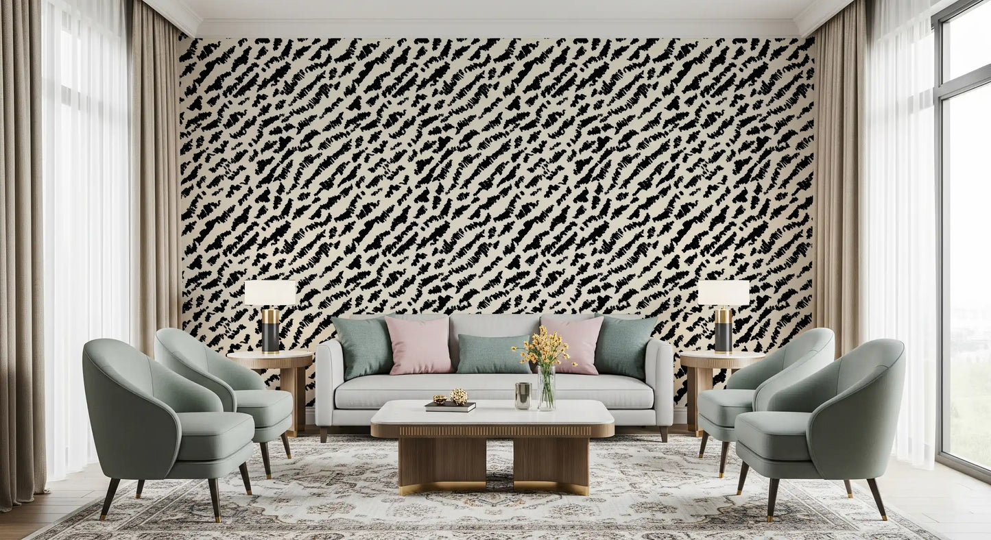 Abstract Ink Brushstroke Texture Wallpaper⁠