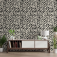 Abstract Ink Brushstroke Texture Wallpaper⁠
