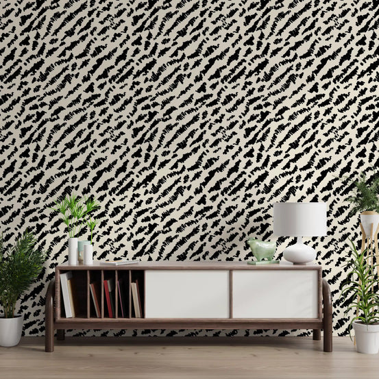 Abstract Ink Brushstroke Texture Wallpaper⁠