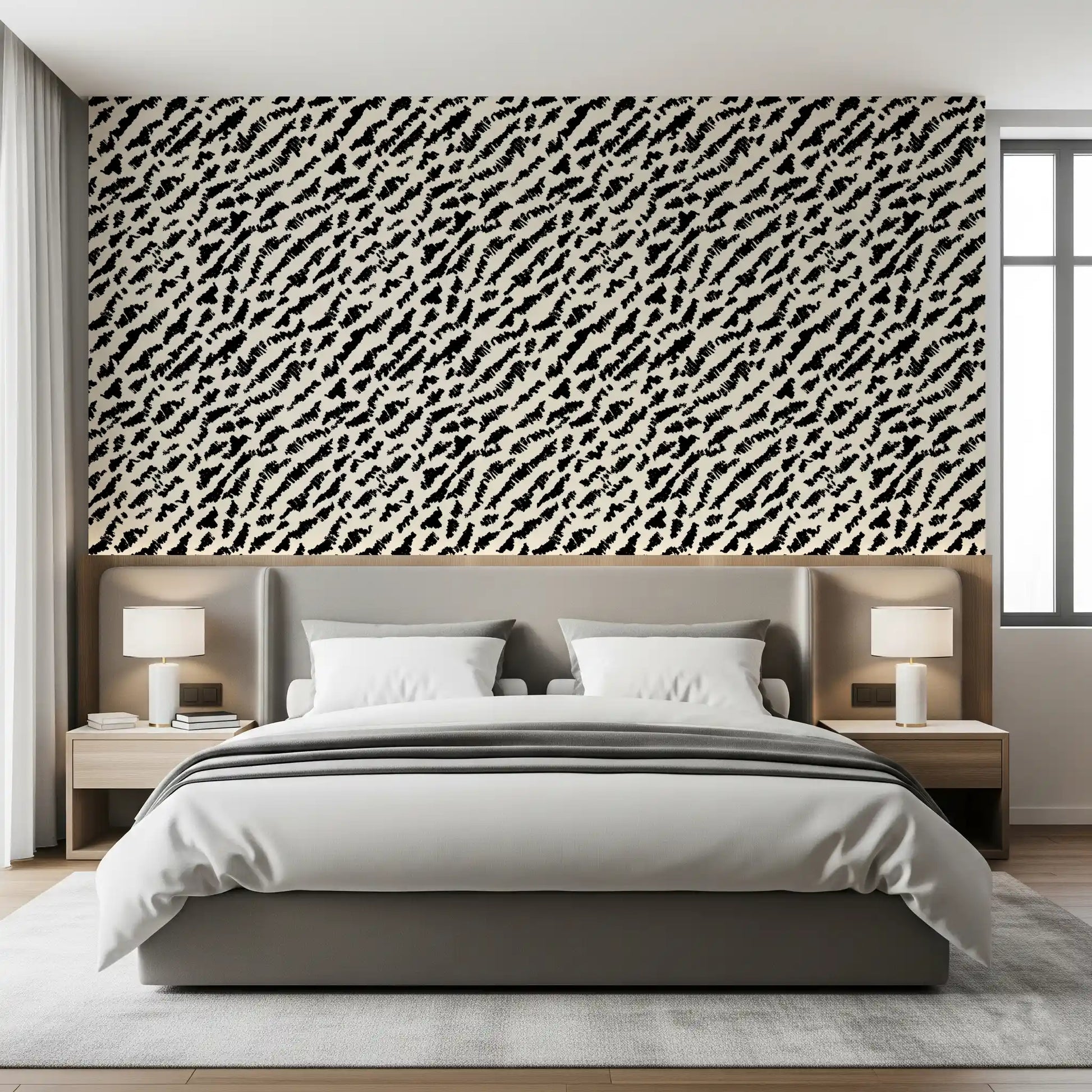 Abstract Ink Brushstroke Texture Wallpaper⁠