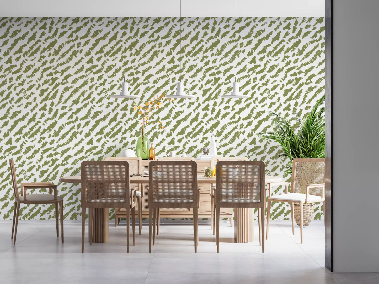 Sage Green Scribble Texture Wallpaper⁠
