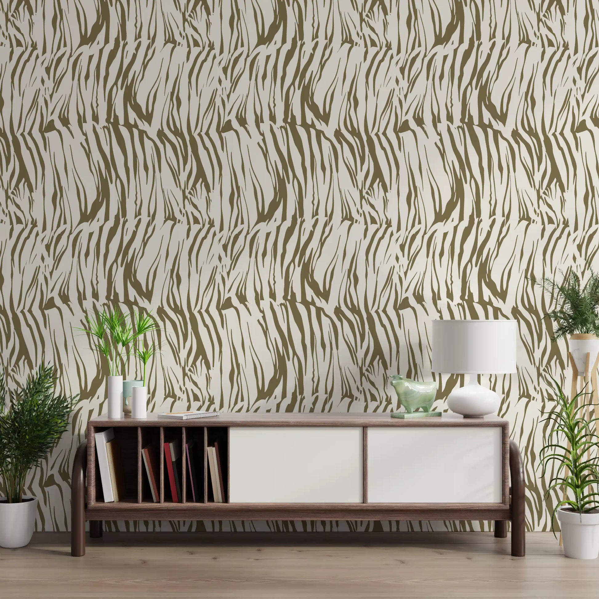 Abstract Organic Linear Motif Wallpaper⁠