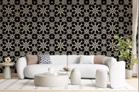 Geometric Arabesque Monochromatic Lattice Wallpaper⁠