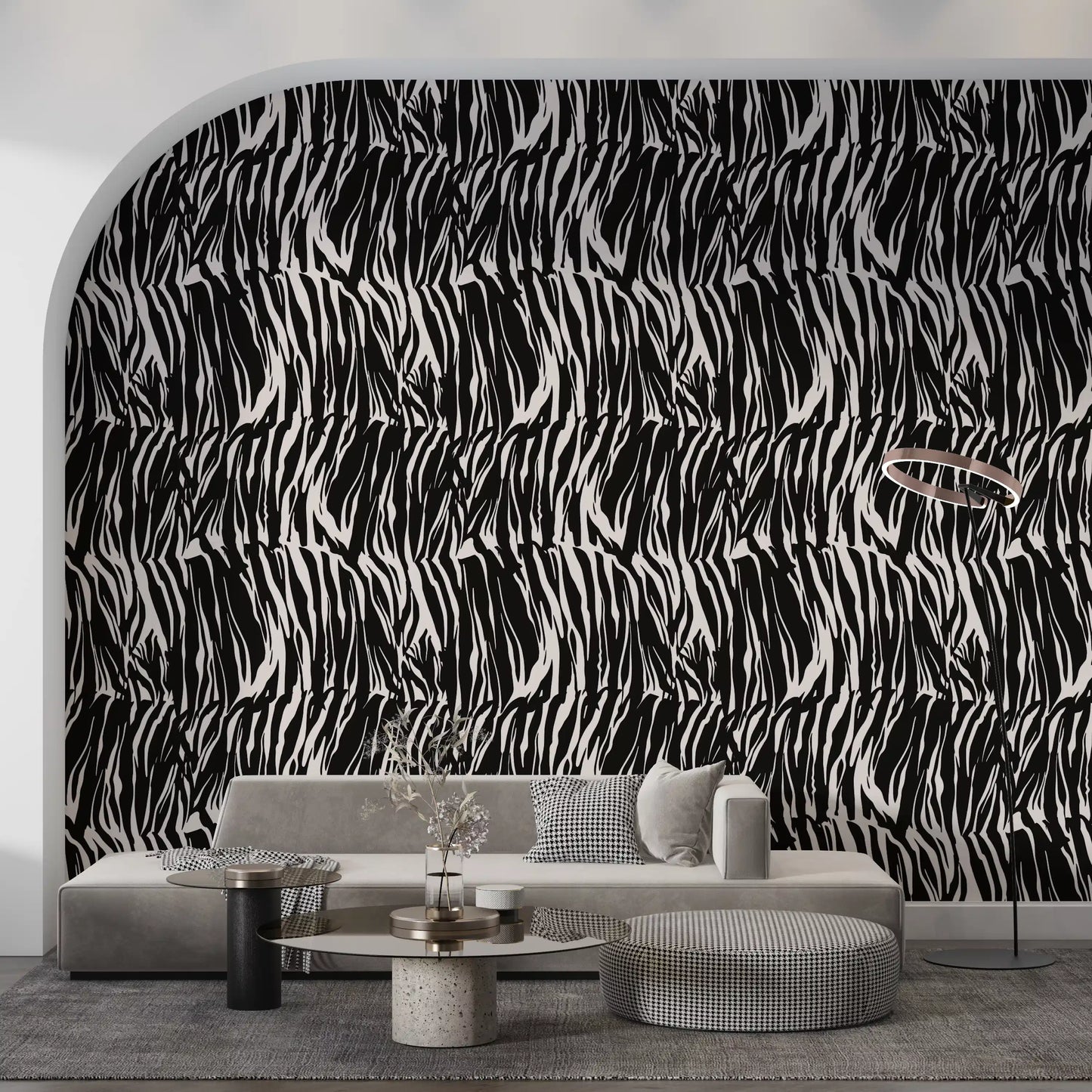Abstract Zebra Stripe Wallpaper⁠
