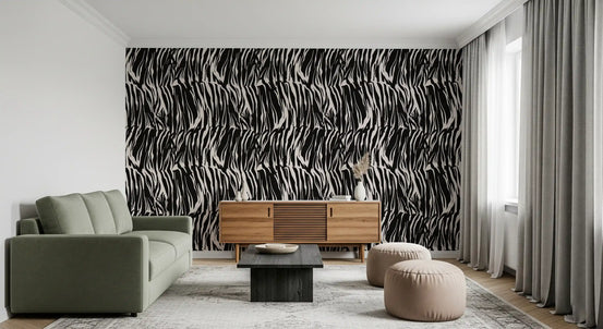 Abstract Zebra Stripe Wallpaper⁠
