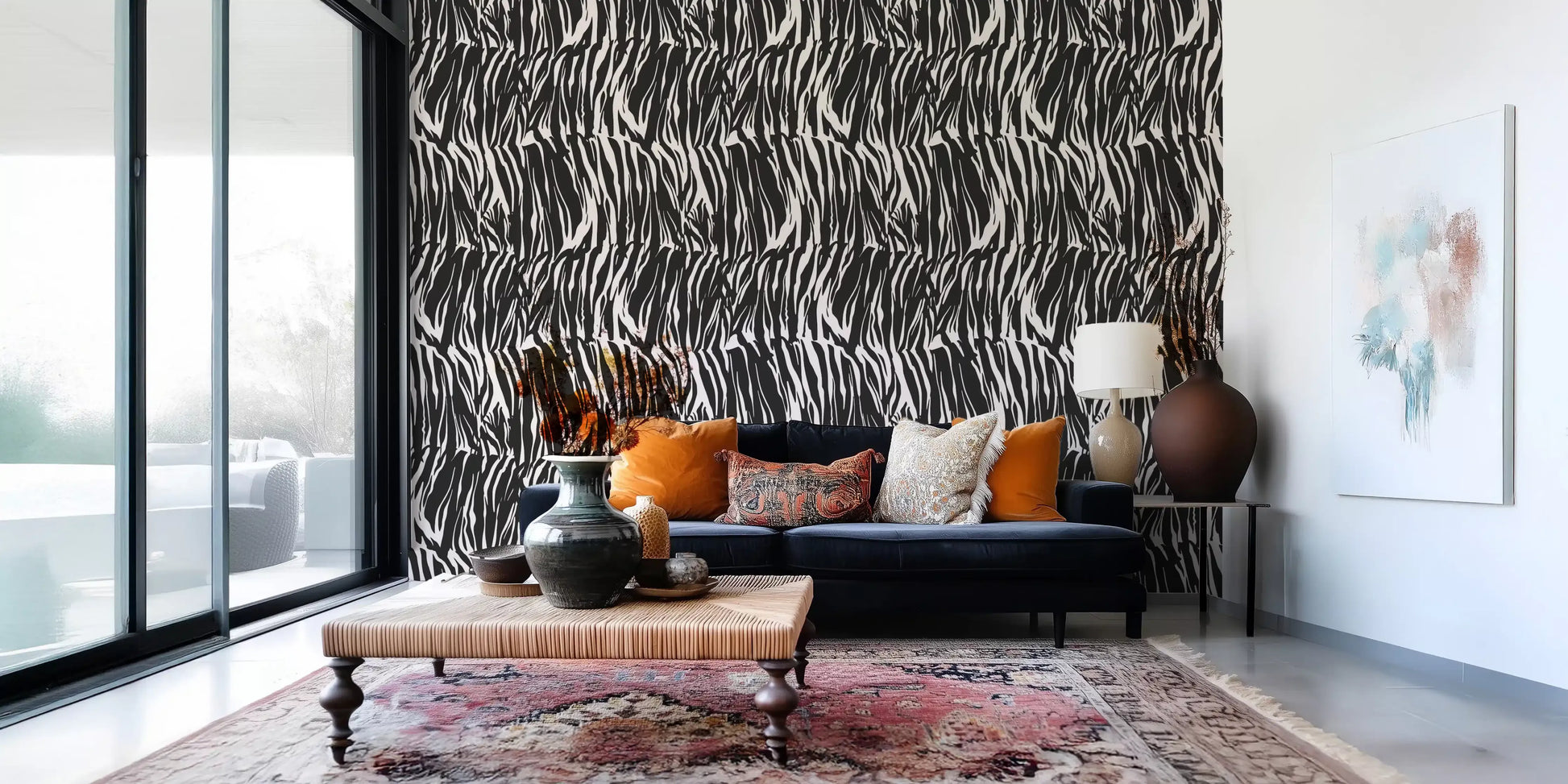 Abstract Zebra Stripe Wallpaper⁠