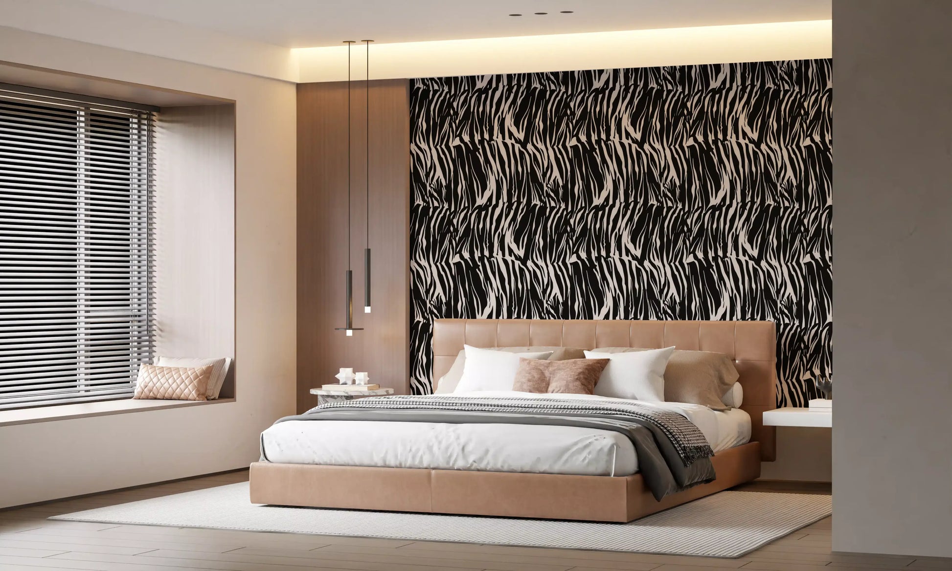 Abstract Zebra Stripe Wallpaper⁠