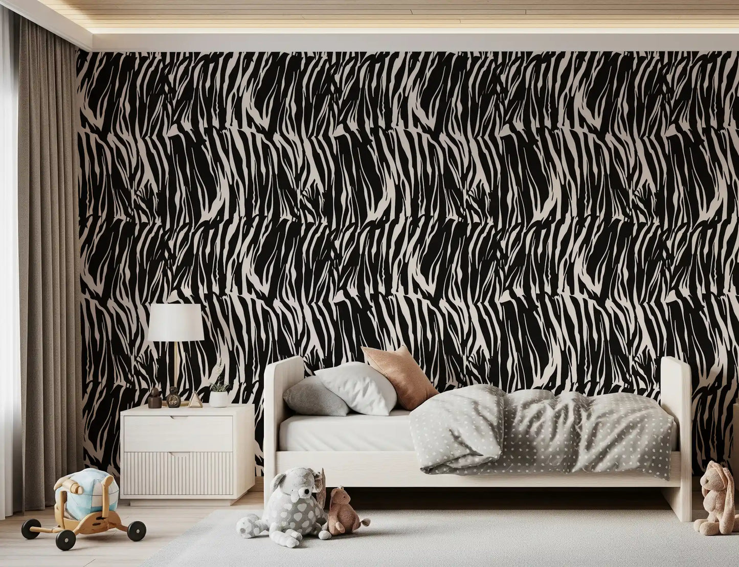 Abstract Zebra Stripe Wallpaper⁠