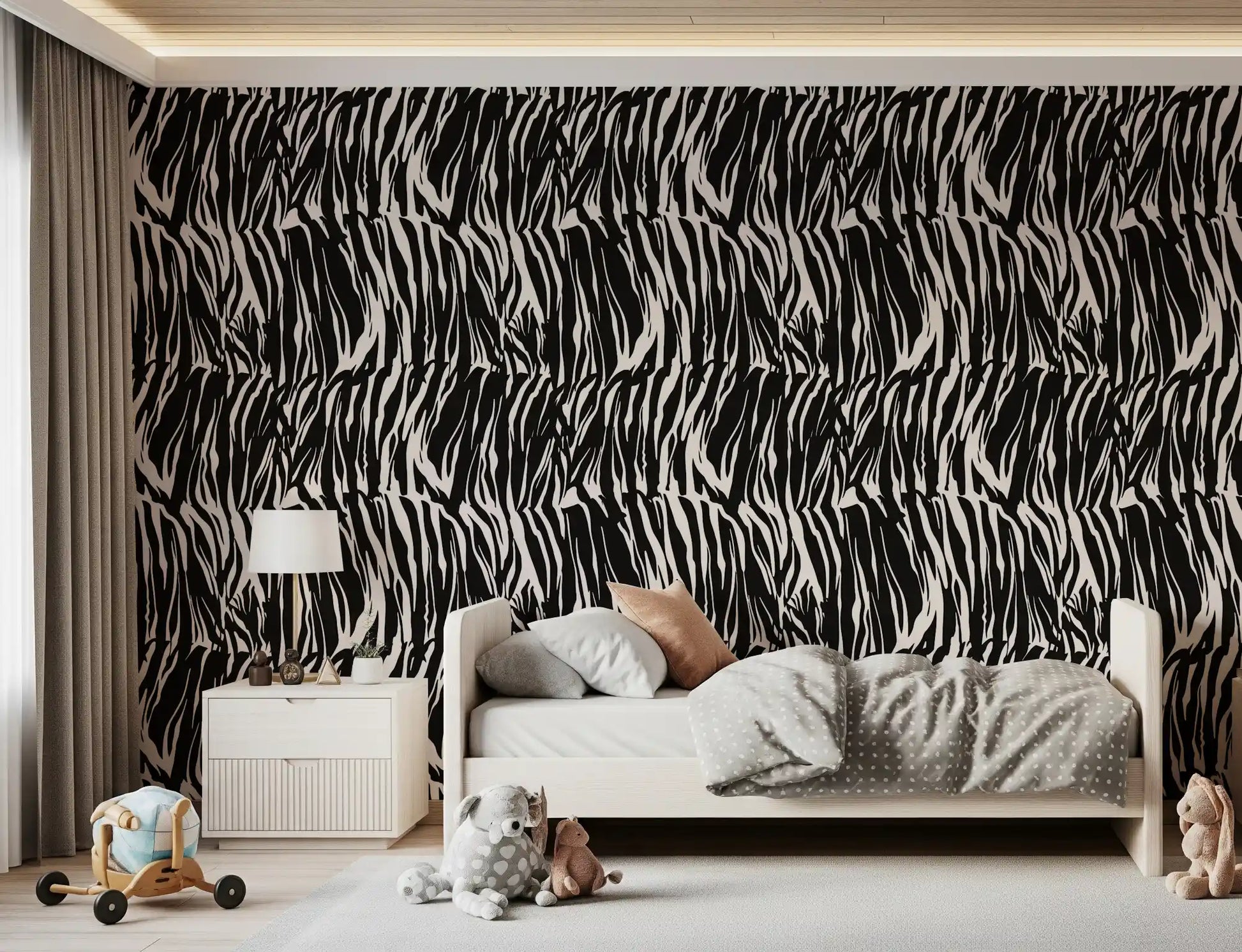 Abstract Zebra Stripe Wallpaper⁠