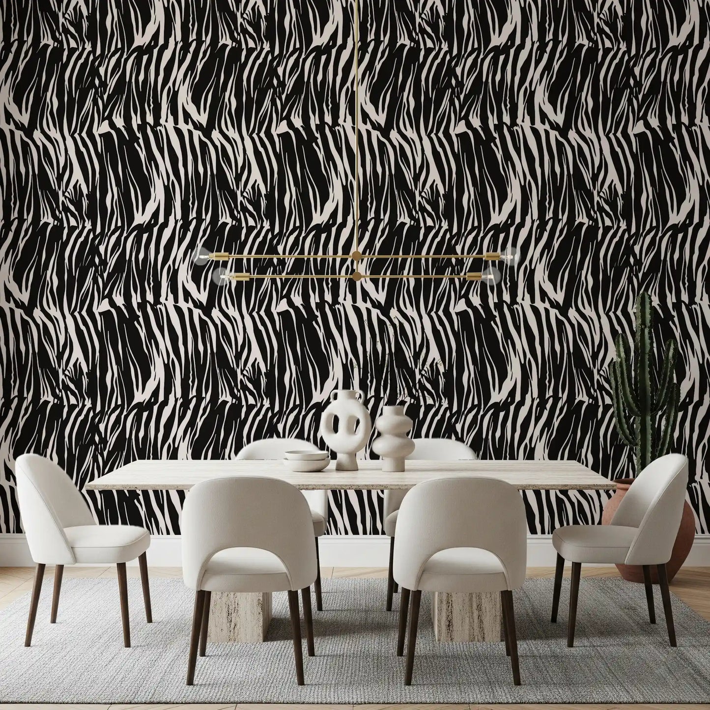 Abstract Zebra Stripe Wallpaper⁠