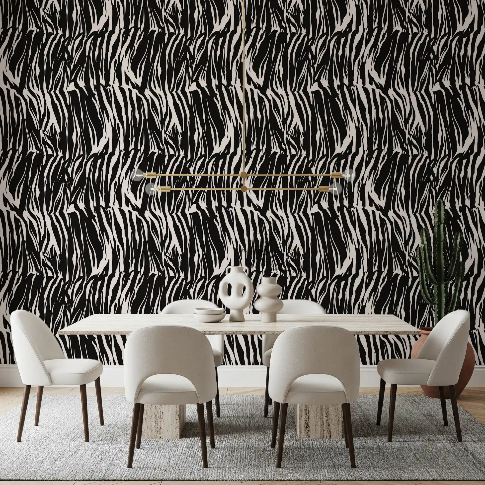 Abstract Zebra Stripe Wallpaper⁠