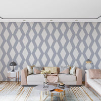 Grey Geometric Brushstroke Diamond Wallpaper⁠