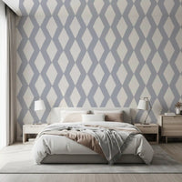 Grey Geometric Brushstroke Diamond Wallpaper⁠