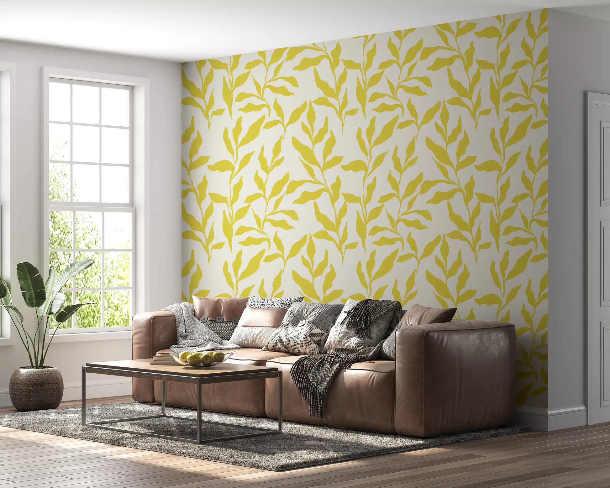 Sun-Kissed Golden Foliage Wallpaper⁠