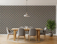Minimalist Petal Lattice Wallpaper⁠