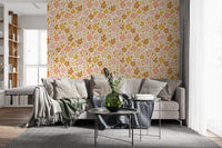 Boho Floral Meadow Prints Wallpaper⁠