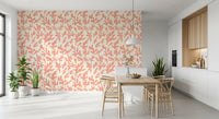 Organic Blush Coral Motif Wallpaper⁠