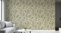 Sage Botanical Fern Trail Wallpaper⁠