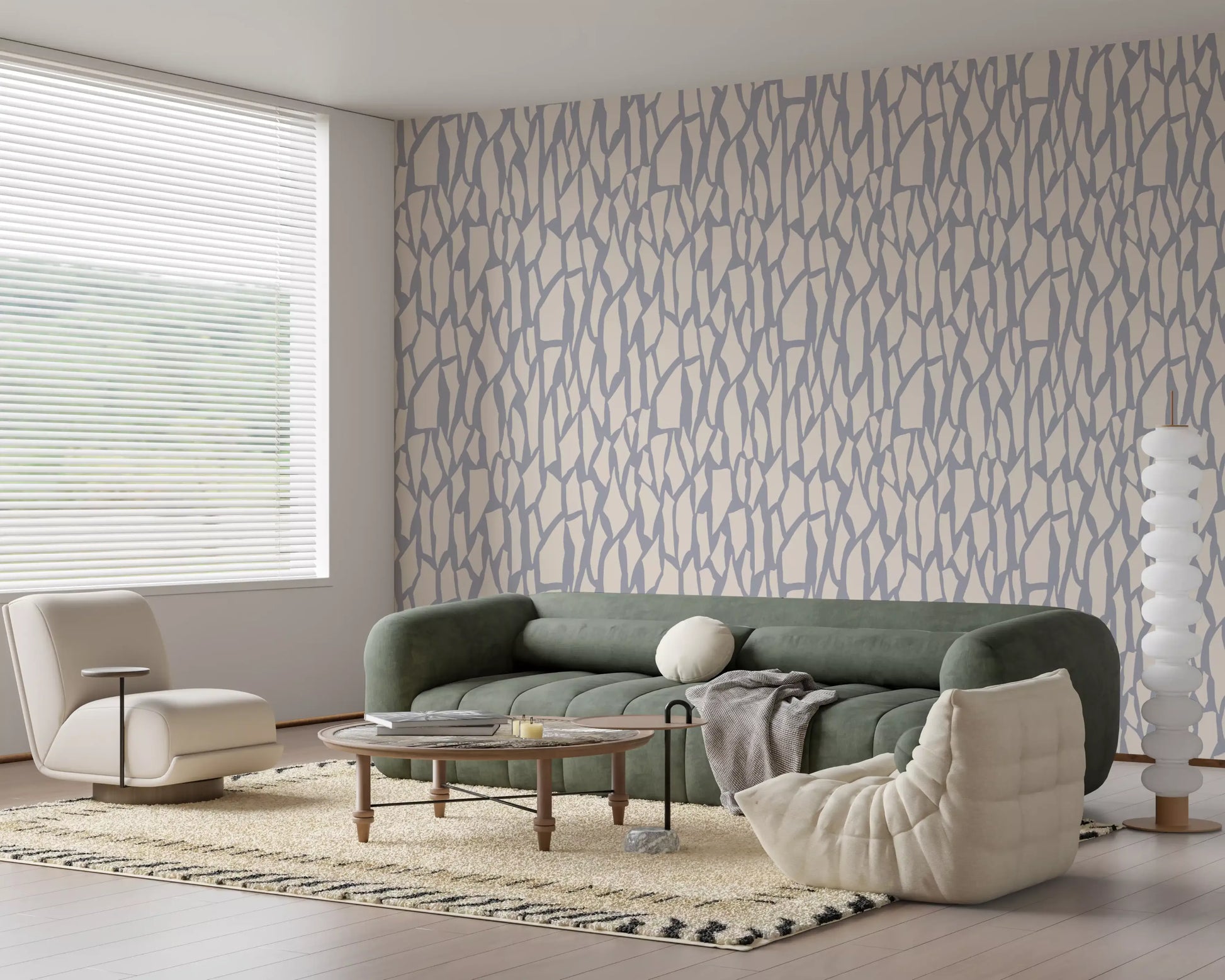 Minimalist Stone Fragment Pattern Wallpaper⁠