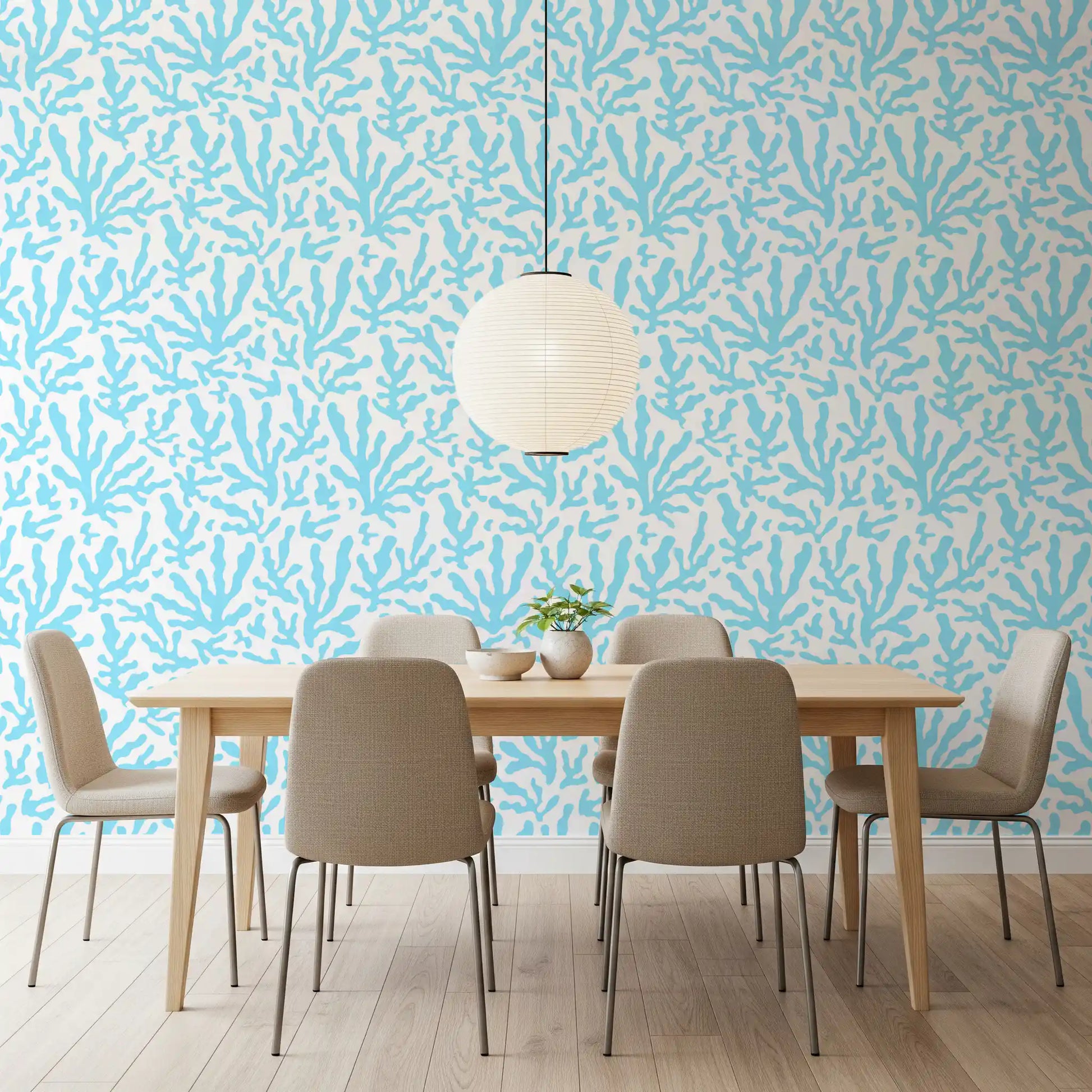 Abstract Ocean Coral Blue Wallpaper⁠