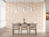 Soft Brushstroke Bloom Pattern Wallpaper⁠