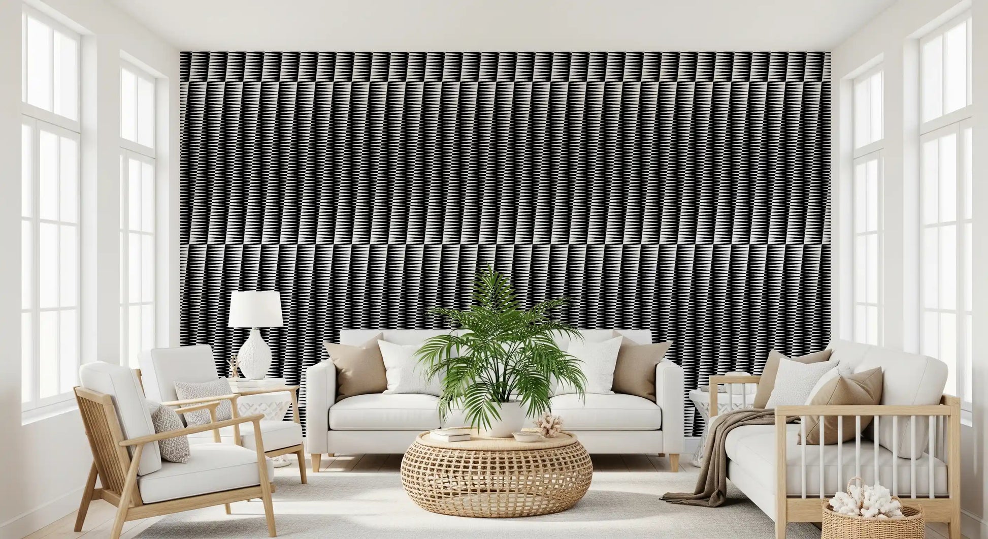 Minimalist Sharp Chevron Alignment Wallpaper⁠