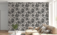 Ink Blossom Garden Wallpaper⁠