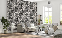 Ink Blossom Garden Wallpaper⁠