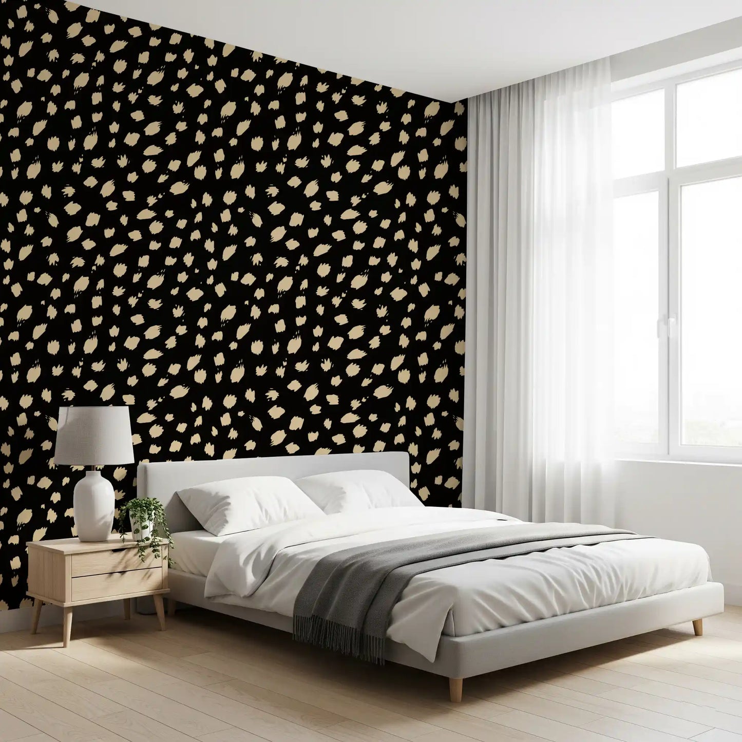 Abstract Ink Spot Pattern Wallpaper⁠