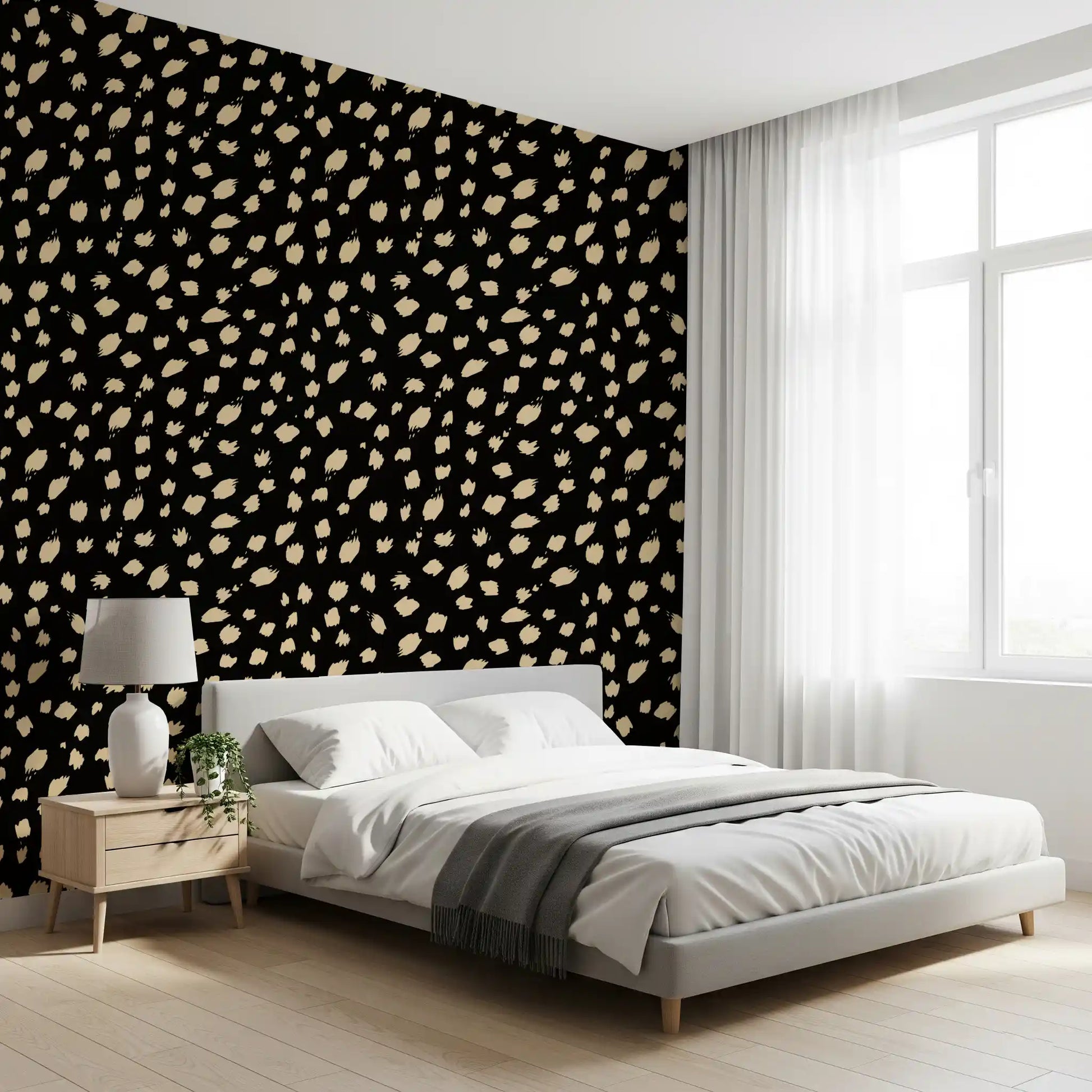Abstract Ink Spot Pattern Wallpaper⁠