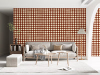 Rustic Brushstroke Check Wallpaper⁠
