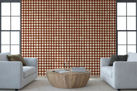 Rustic Brushstroke Check Wallpaper⁠