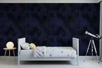 Midnight Stardust Ink Wash Wallpaper⁠