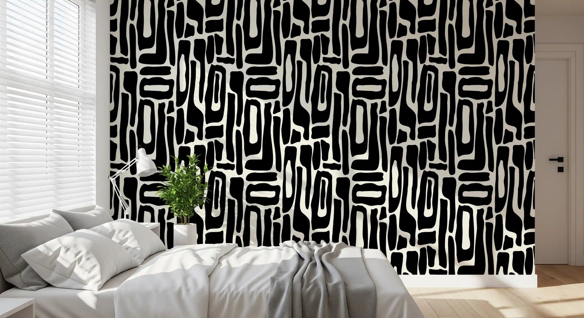 Abstract Organic Ink Shapes Wallpaper⁠