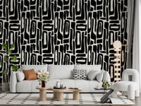 Abstract Organic Ink Shapes Wallpaper⁠