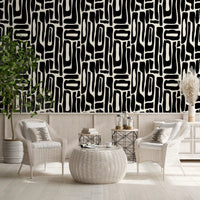 Abstract Organic Ink Shapes Wallpaper⁠