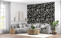 Abstract Organic Ink Shapes Wallpaper⁠