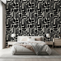Abstract Organic Ink Shapes Wallpaper⁠