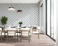 Soft Arced Tile Motif Wallpaper⁠