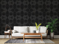 Minimalist Linear Arch Pattern Wallpaper⁠