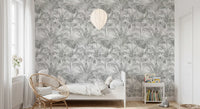 Ethereal Palm Frond Sketch Wallpaper⁠
