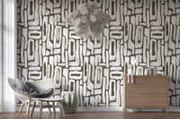 Abstract Organic Stone Motif Wallpaper⁠