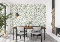 Mediterranean Citrus Grove Illustration Wallpaper⁠