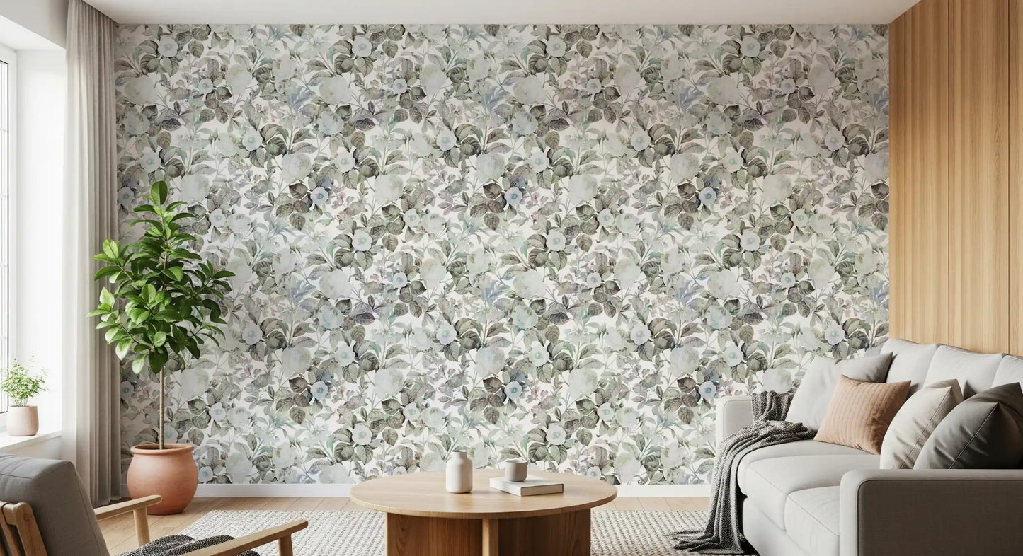 Vintage Botanical Rose Garden Wallpaper⁠