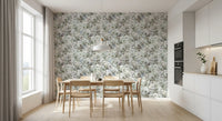 Vintage Botanical Rose Garden Wallpaper⁠